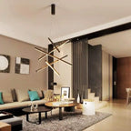 XXL LED Staircase Pendant Light, Aluminium and Acrylic, 300cm