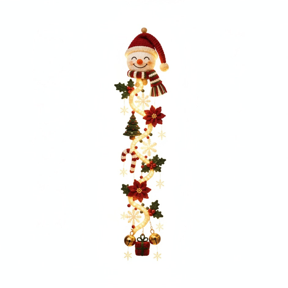 Light-Up Christmas Door Decoration, Six Motifs