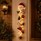 Light-Up Christmas Door Decoration, Six Motifs