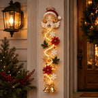 Light-Up Christmas Door Decoration, Six Motifs