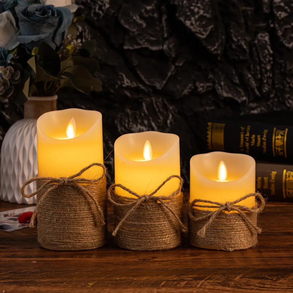 Flameless LED Candles with Realistic Flickering Flame, Multi-Packs