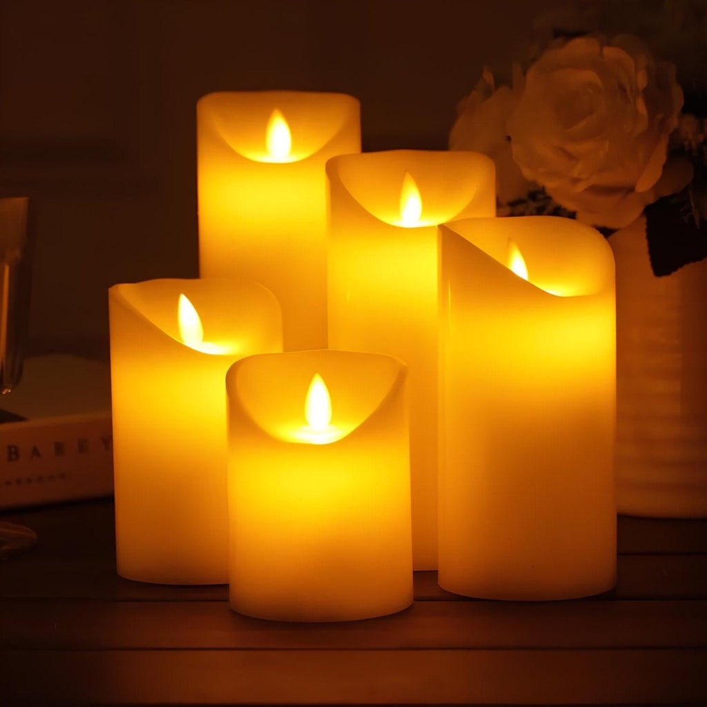 Flameless LED Candles with Realistic Flickering Flame, Multi-Packs