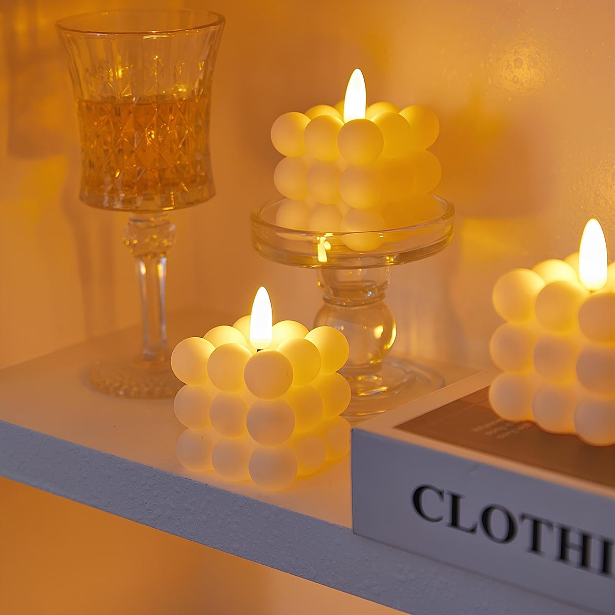 Flameless LED Candles with Realistic Flickering Flame, Multi-Packs