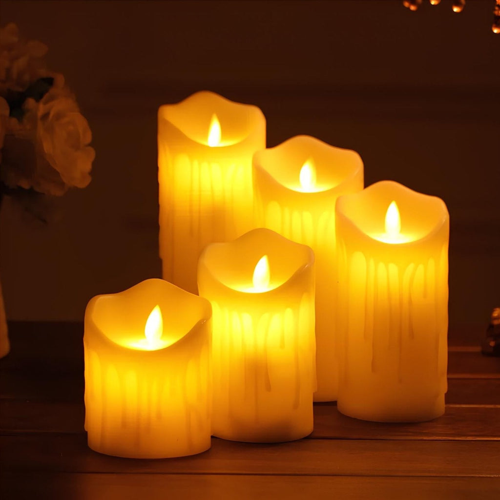 Flameless LED Candles with Realistic Flickering Flame, Multi-Packs