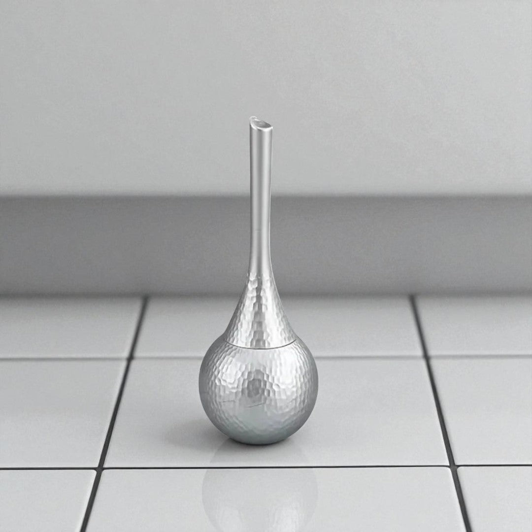 Toilet Brush with Sphere-Base Holder, ABS, Four Finishes