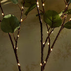 Pre-Lit Artificial Branches with 120 Warm White LEDs, 70 cm