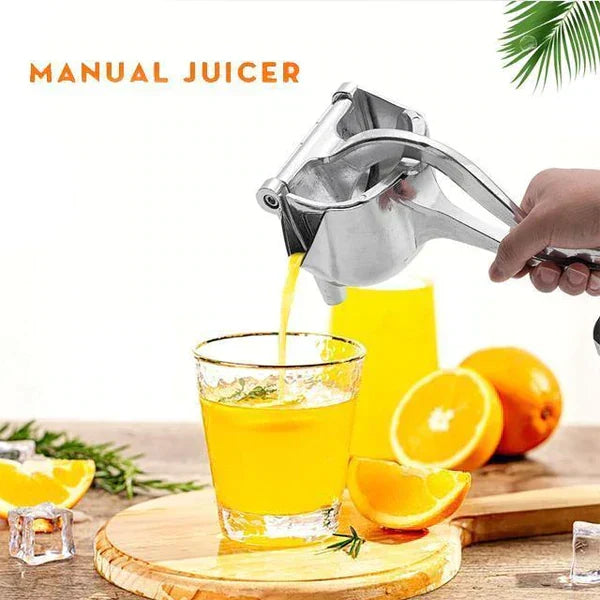 Hand-Held Citrus Press with Ergonomic Grip for Lemons and Oranges