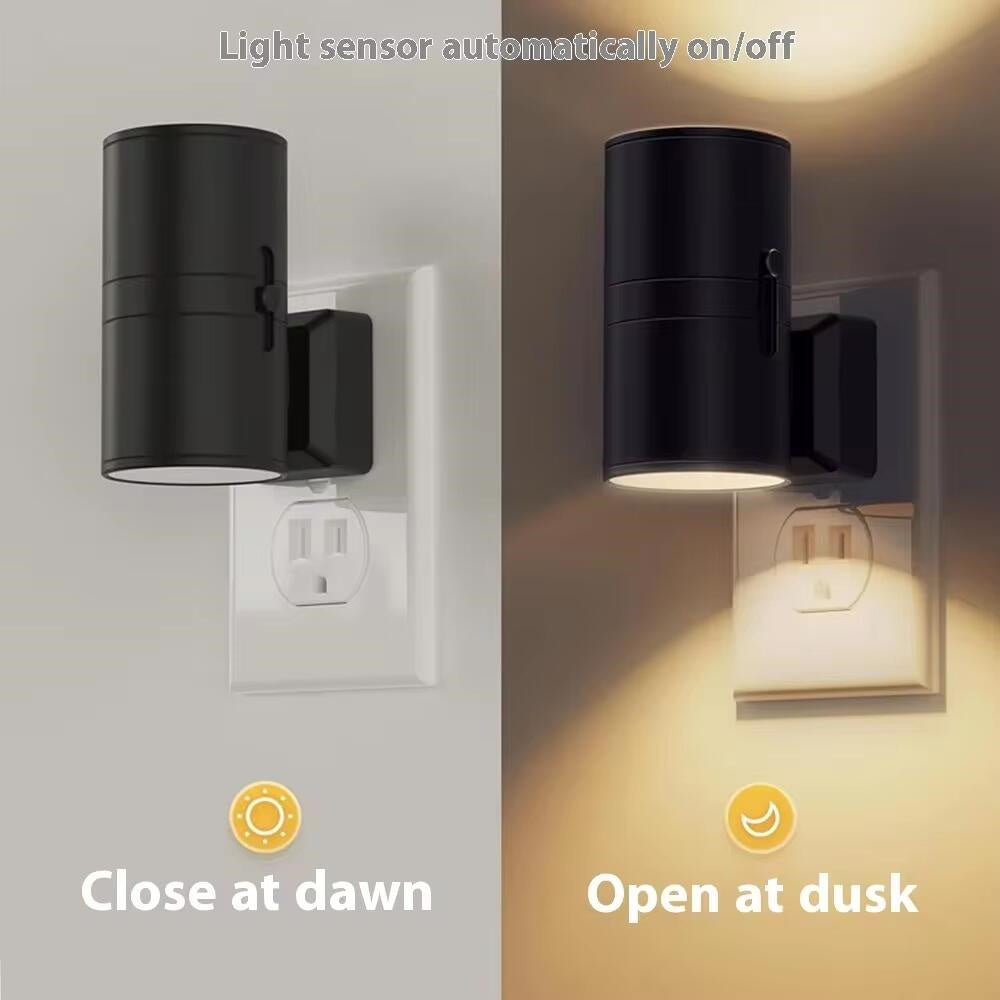 Minimalist LED Wall Light with Day-Night Light Sensor