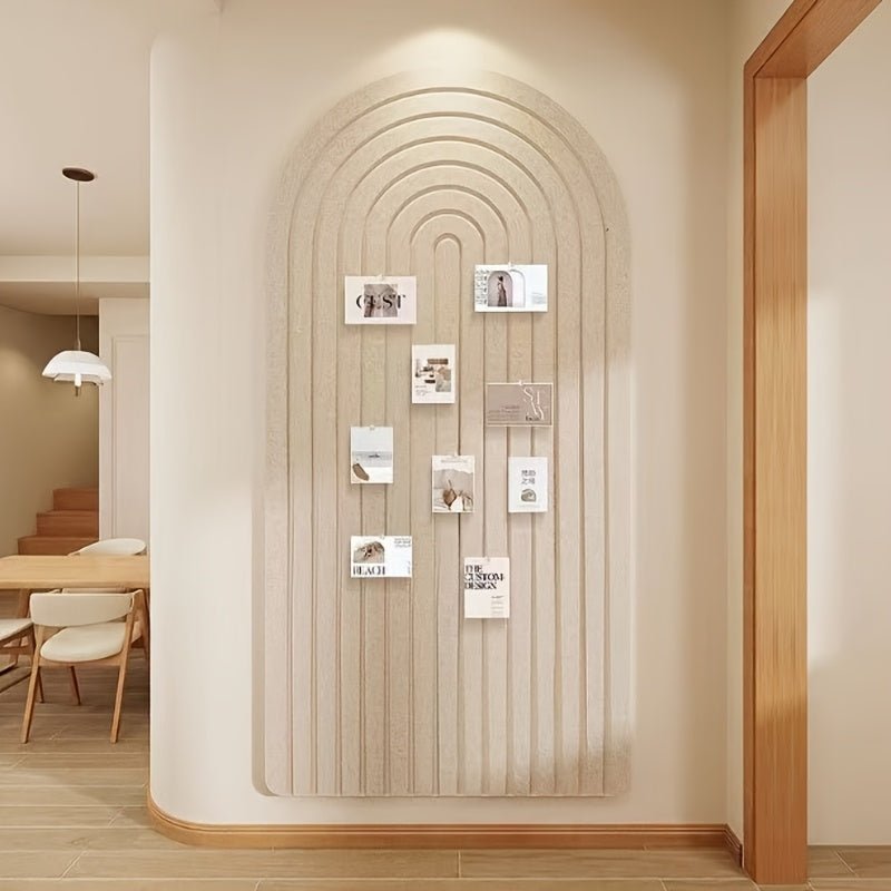 Boho Arched Felt Pinboard, 60 x 120 cm, Self-Adhesive
