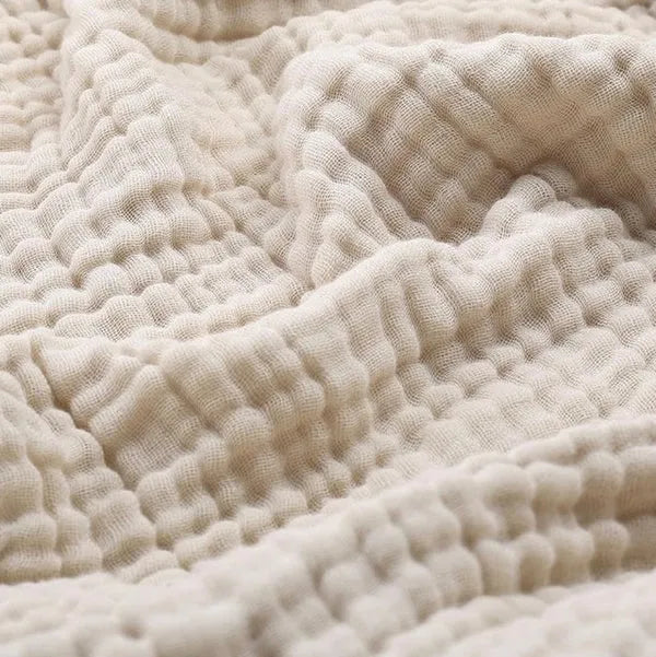 Muslin Cotton Blanket, Lightweight Breathable Gauze Throw