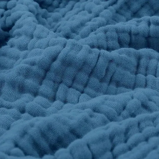 Soft Muslin Cotton Throw Blanket, Six Colours, Three Sizes