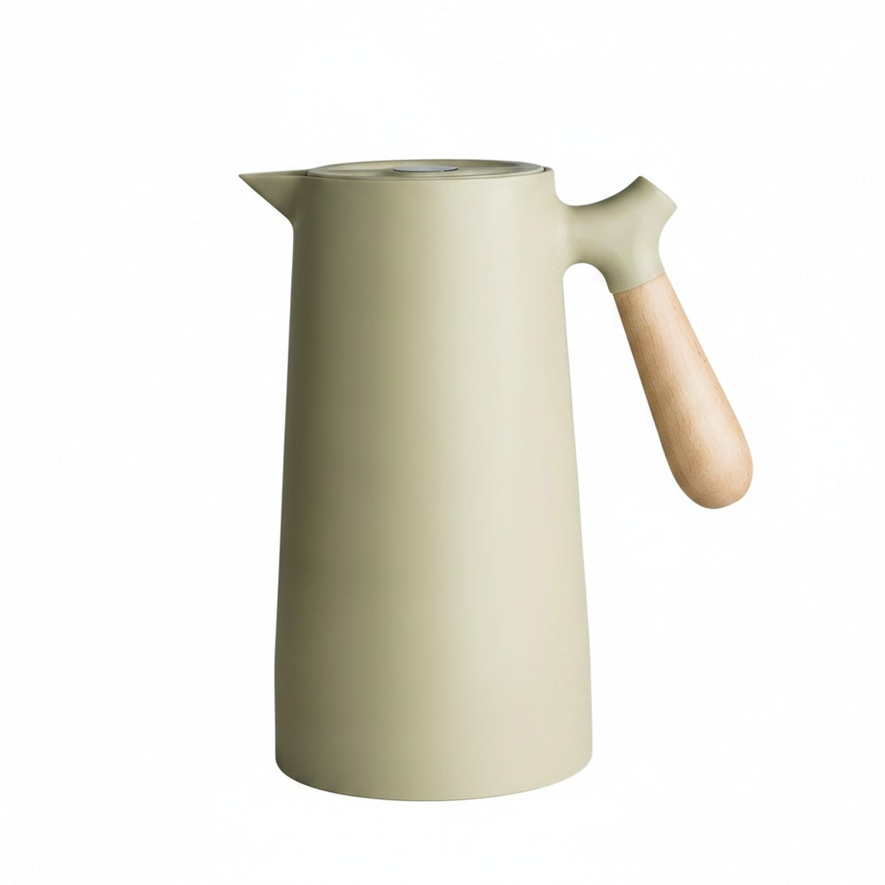 Scandinavian Vacuum Carafe with Wooden Handle, 1 Litre