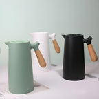 Scandinavian Vacuum Carafe with Wooden Handle, 1 Litre