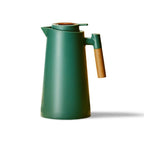 1 L Insulated Flask with Temperature Display and Wood Handle