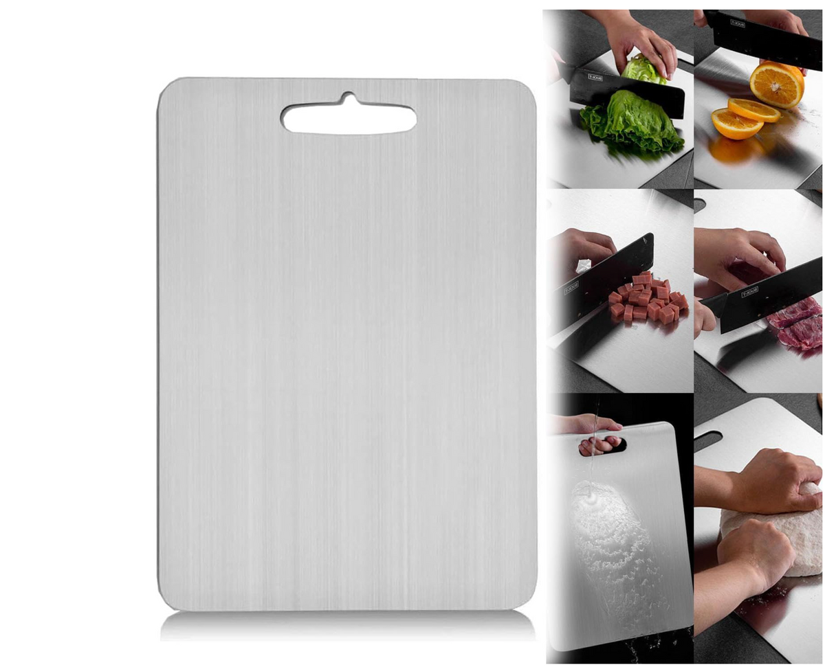 Scratch Resistant Titanium-Coated Chopping Board, BPA Free