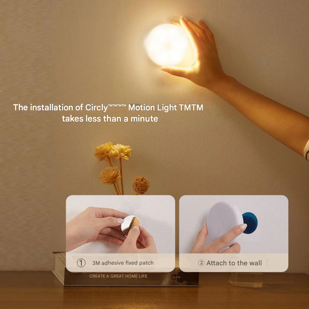 Motion Sensor Night Light, 8 cm Wireless LED, Packs of 2 to 8