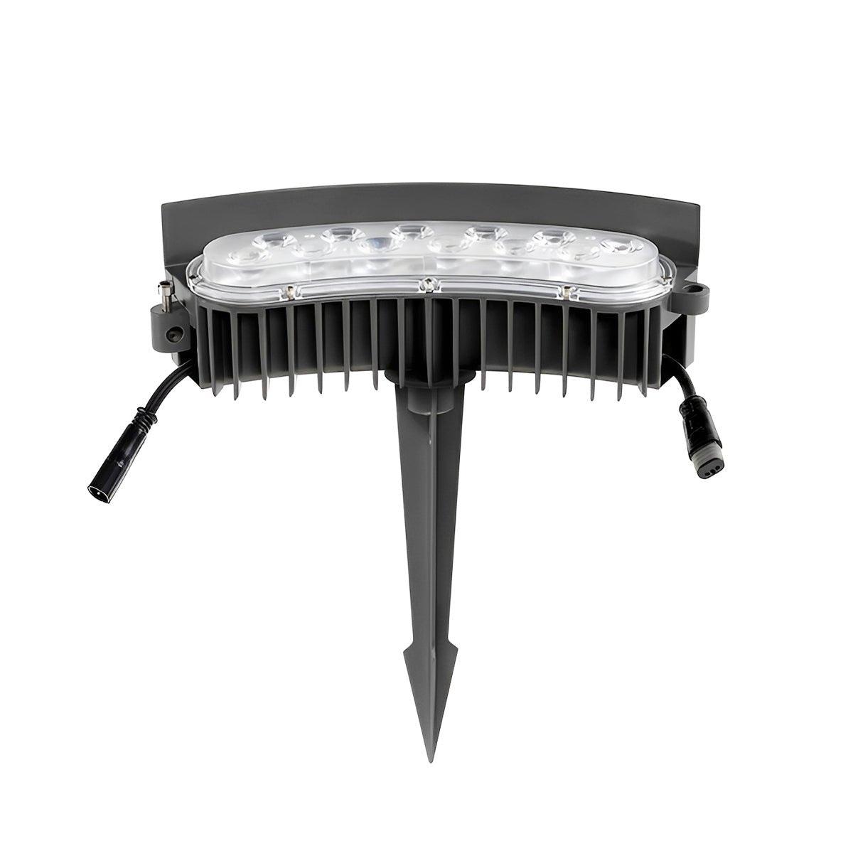 Arched LED Garden Spike Spotlight, 12W, IP65, Black