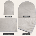 Textile Chair Mat for Desk Chairs, Non-Slip, Hard Floors