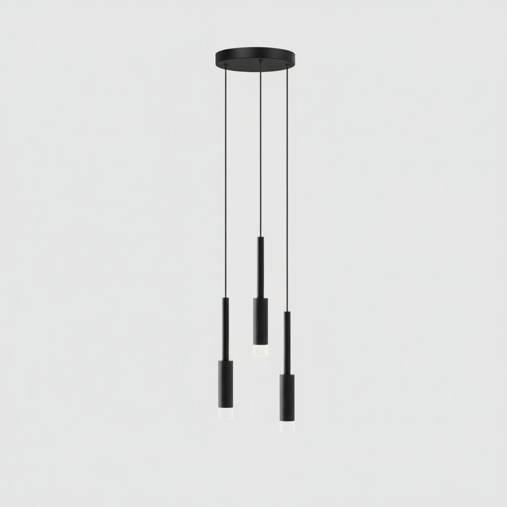 Cylinder Spot Chandelier, Dimmable LED, 1 to 30 Lights