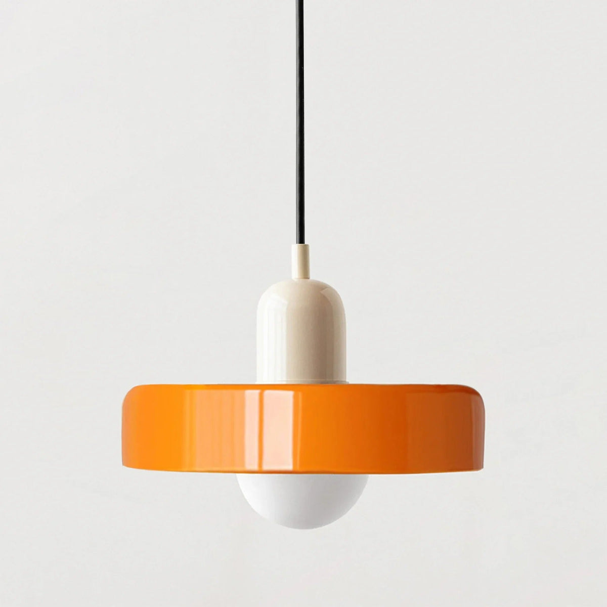 Two-Tone Glass Pendant Light, Bauhaus Style, 12 Colourways
