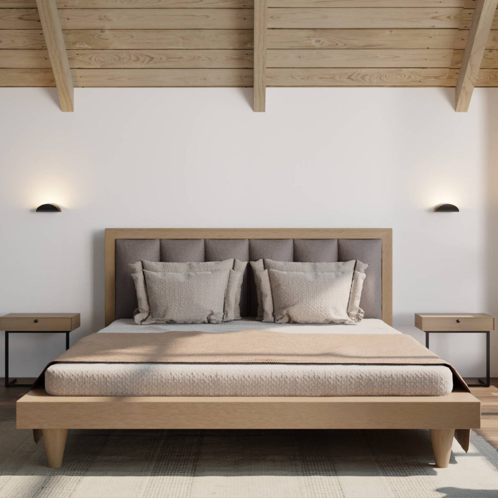 Half-Round LED Wall Light with Warm Indirect Uplight