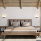 Half-Round LED Wall Light with Warm Indirect Uplight