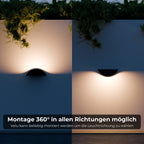 Half-Round LED Wall Light with Warm Indirect Uplight