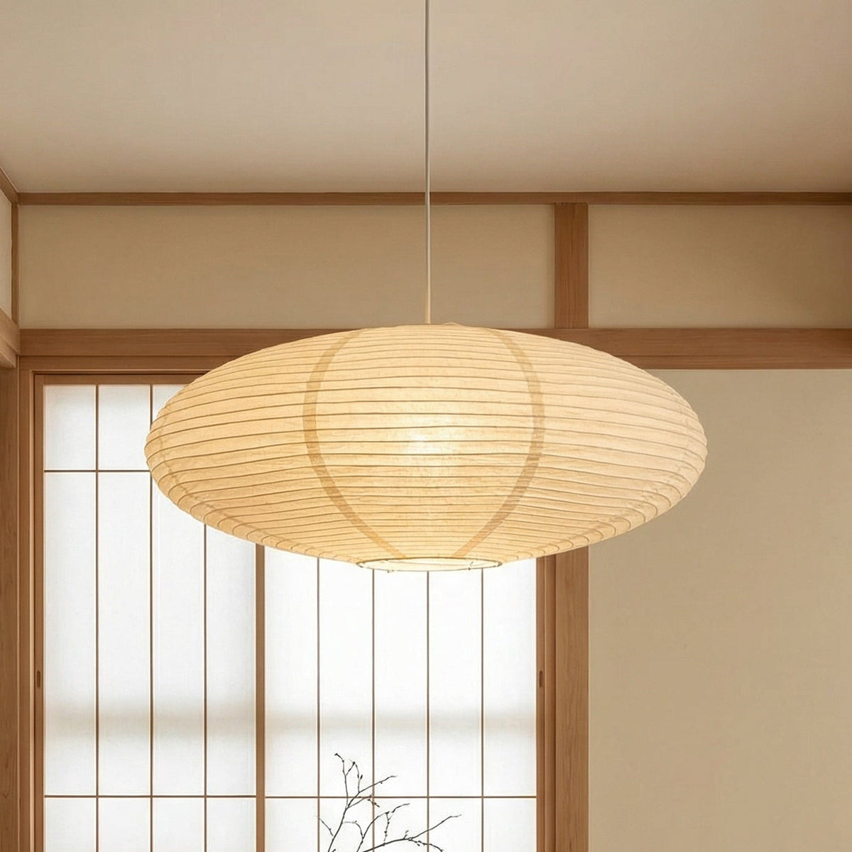 Handmade Paper Pendant Light, E27, 50cm or 60cm