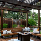 Outdoor Globe Pendant Light, Aluminium with Glass Shade, IP54