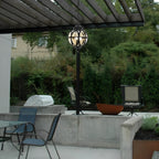 Outdoor Globe Pendant Light, Aluminium with Glass Shade, IP54