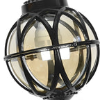 Outdoor Globe Pendant Light, Aluminium with Glass Shade, IP54