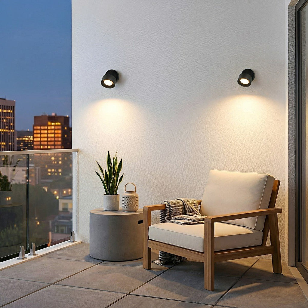 Adjustable Outdoor LED Wall Spotlight, 360 Degrees, IP65
