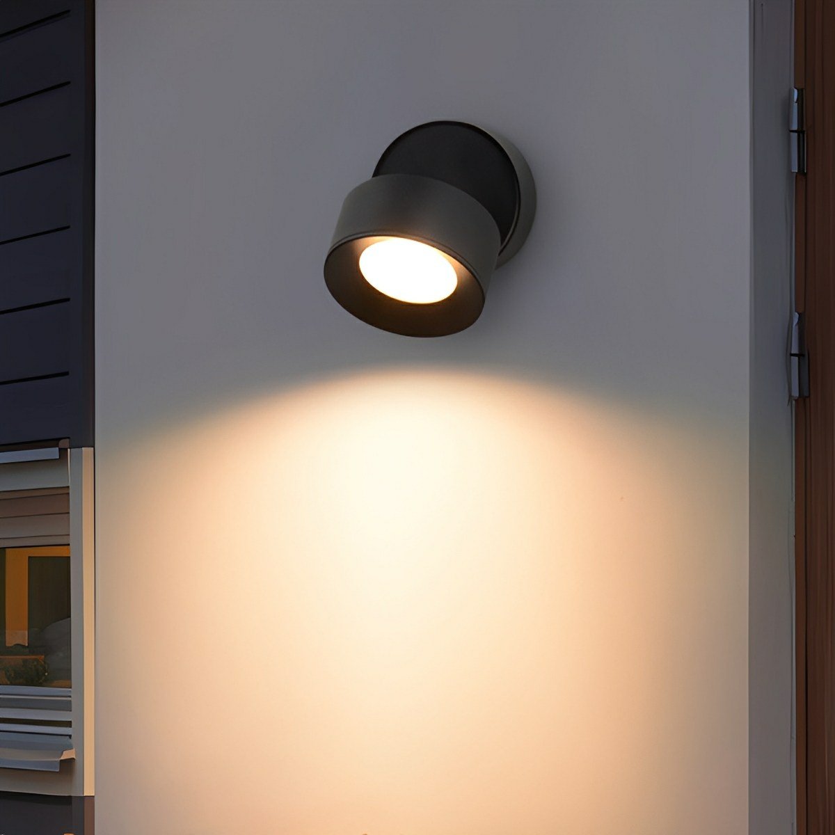 Adjustable Outdoor LED Wall Spotlight, 360 Degrees, IP65