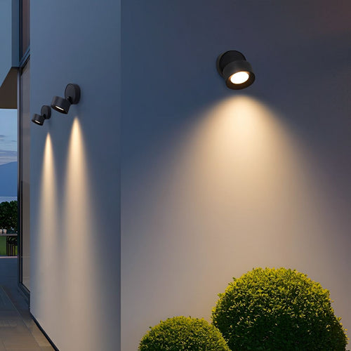Adjustable Outdoor LED Wall Spotlight, 360 Degrees, IP65