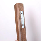 Minimalist Wall Mounted Wood Vase with Glass Test Tube