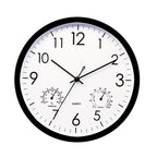 Outdoor Clock with Thermometer, Weatherproof Retro Design