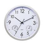 Outdoor Clock with Thermometer, Weatherproof Retro Design