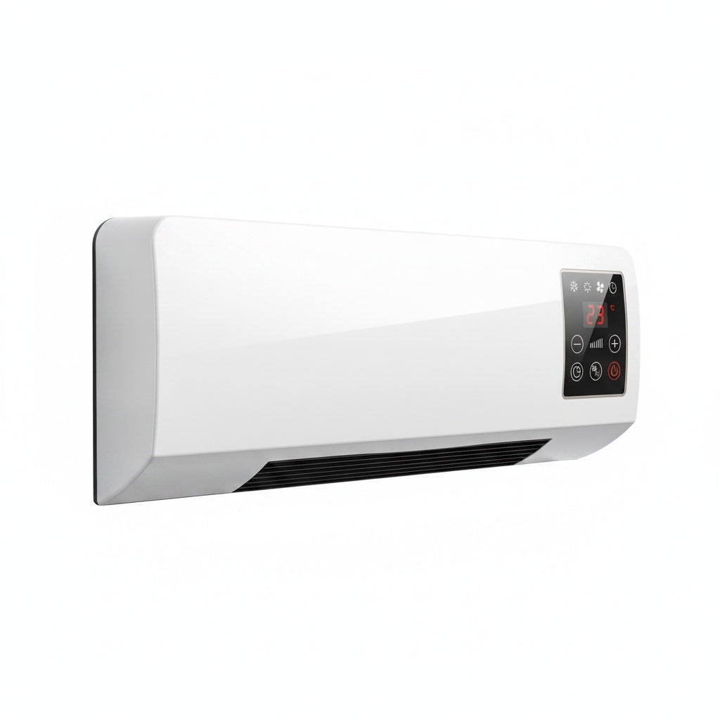 Wall Mounted Fan Heater with LCD Display and Remote