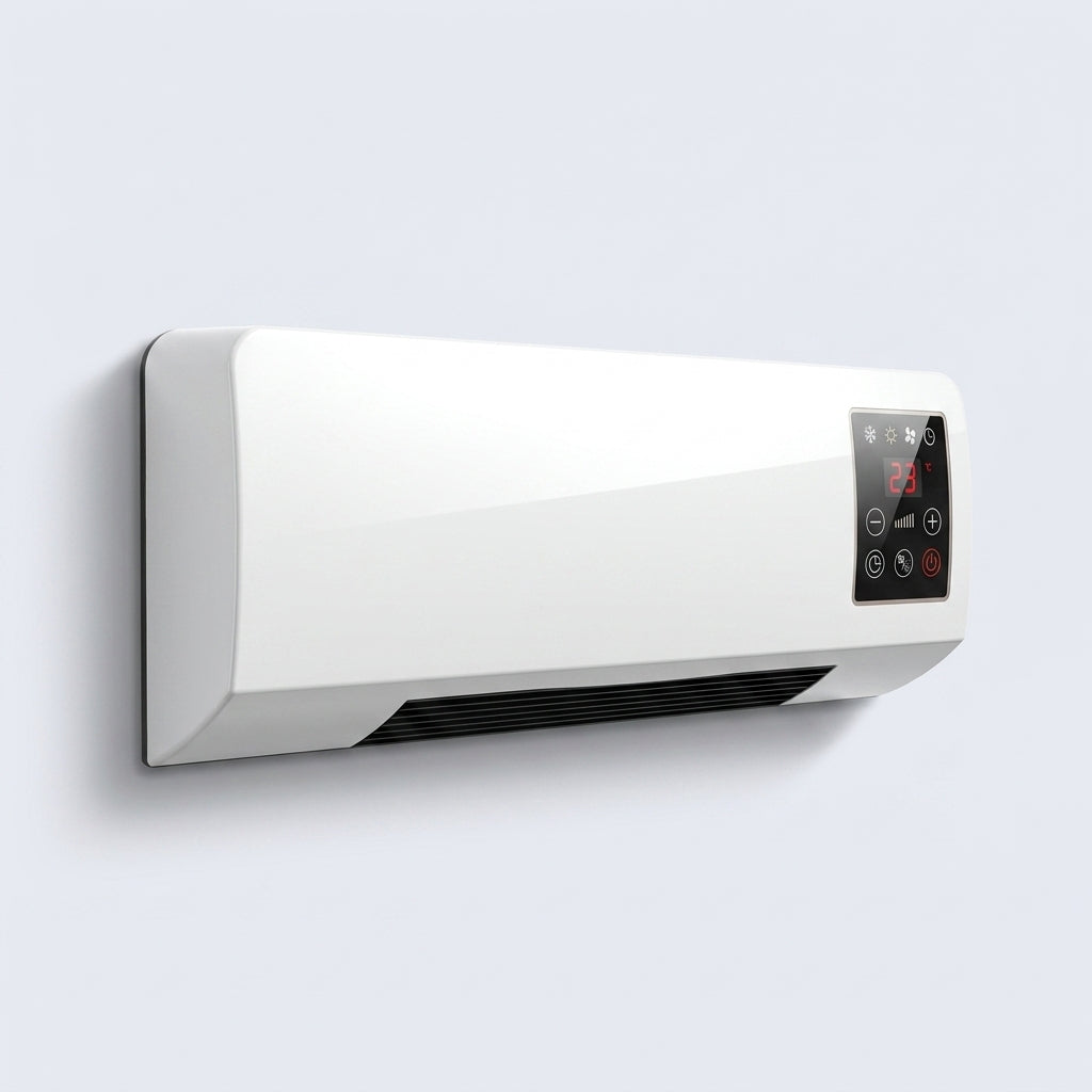 Wall Mounted Fan Heater with LCD Display and Remote