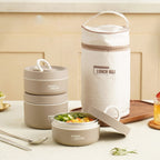 Stacking Stainless Steel Lunch Box with Thermal Bag