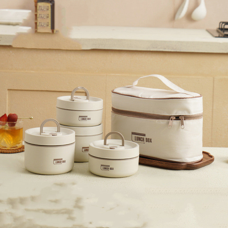Stacking Stainless Steel Lunch Box with Thermal Bag
