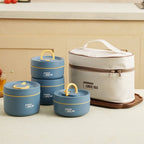 Stacking Stainless Steel Lunch Box with Thermal Bag