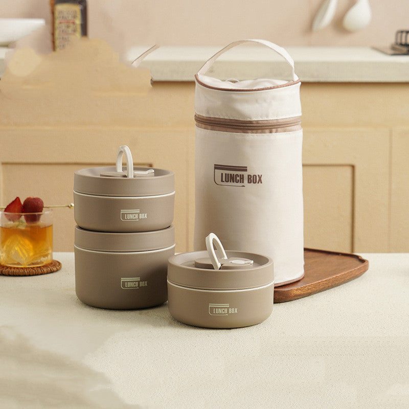 Stacking Stainless Steel Lunch Box with Thermal Bag