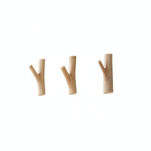 Boho Branch Wall Hook with Self-Adhesive Mounting, No Drilling