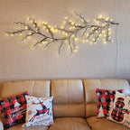 Lit Willow Branches with 144 Warm LEDs, 200 cm, Dimmable