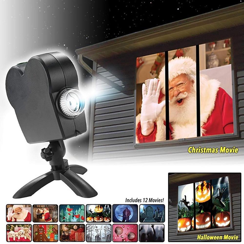 Window Projector with 12 Moving Animations, Screen Included
