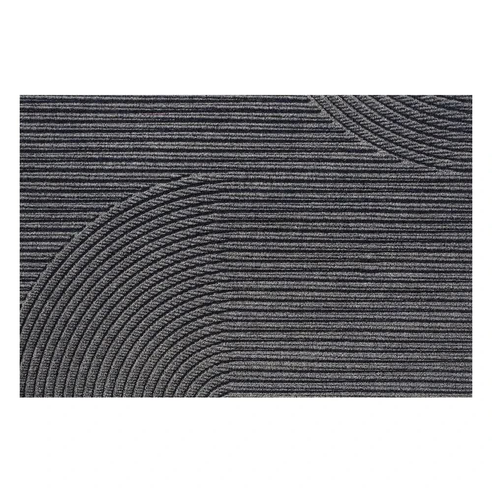 Non-Slip Geometric Ribbed Doormat in Two Sizes