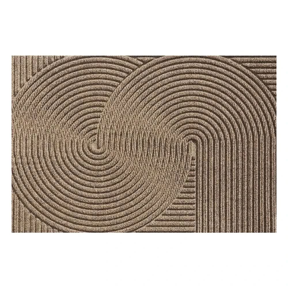 Non-Slip Geometric Ribbed Doormat in Two Sizes