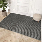 Non-Slip Geometric Ribbed Doormat in Two Sizes