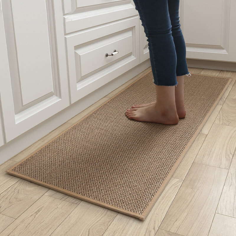 Woven Entrance Doormat with Non-Slip TPR Backing